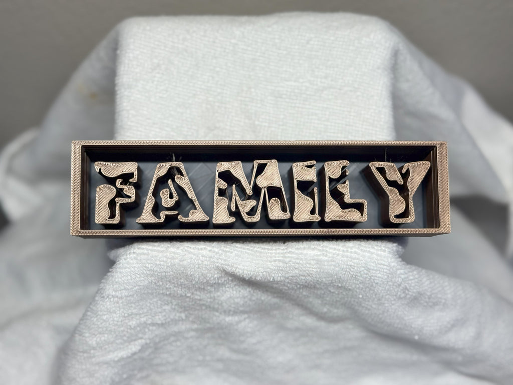 FAMILY - Shadow Box Text