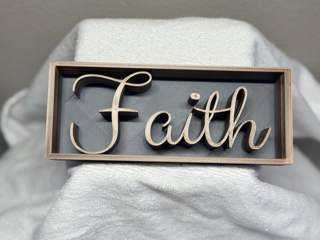 FAITH - Shadow Box Text