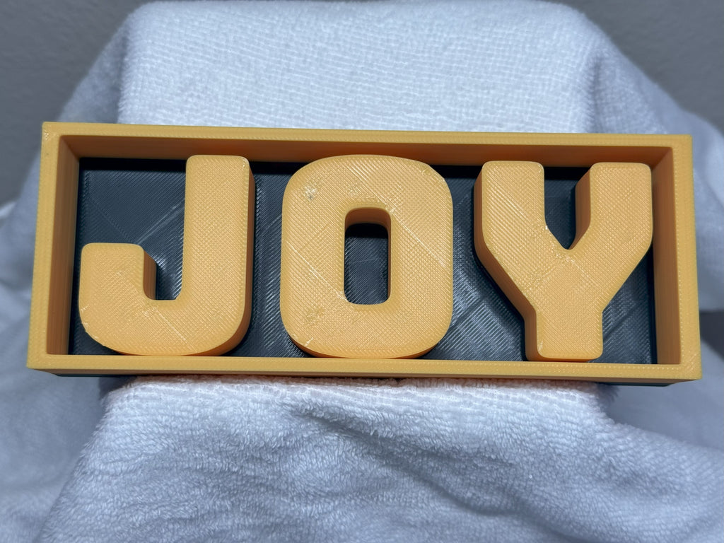 JOY - Shadow Box Text