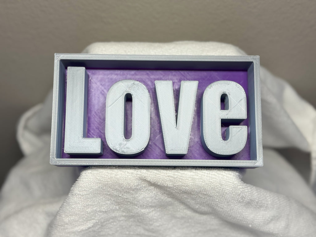 LOVE - Shadow Box Text